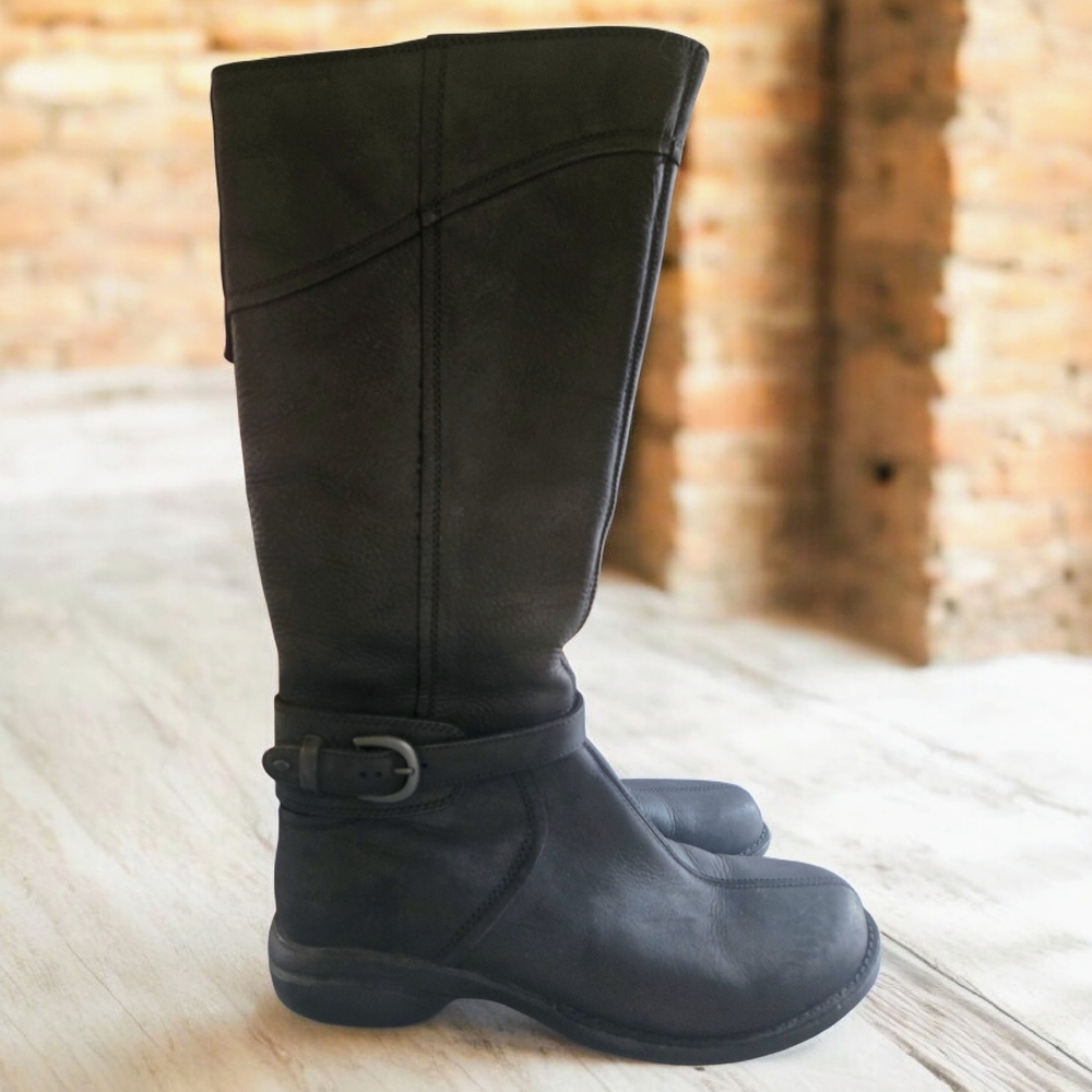 Merrell Women’s Captiva Black Leather Riding Boot Size US 11
